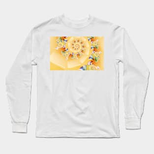 Floral Spring Fractal Long Sleeve T-Shirt